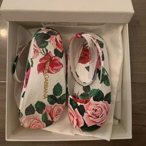 Dolce end Gabbana Foral Baby Girl shoes